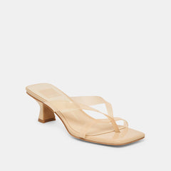 Brevel Vinyl Praline Jelly Heels / Dolce Vita