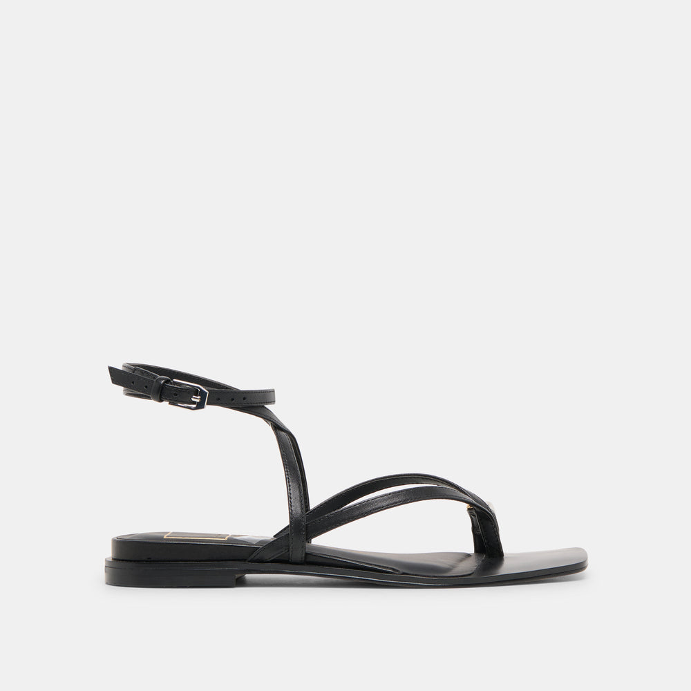 Tyrice Black Leather Sandals / Dolce Vita