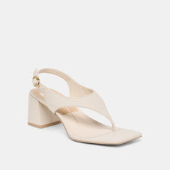 Yves Ivory Leather Heels / Dolce Vita