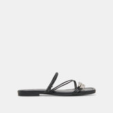 LYNDEE BEAD Black Stella Strappy Open-Toe Sandals / Dolce Vita