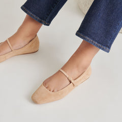 Reyes Bamboo Suede Ballet Flats / Dolce Vita