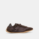 Dakoda Dk Brown Satin Sneakers / Dolce Vita