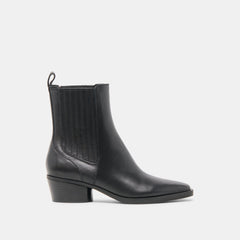 Faint H2O Waterproof Black Leather Booties / Dolce Vita