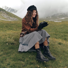 Simaya H2O Waterproof Black Leather Boots / Dolce Vita