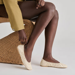 Conrad Bone Leather Ballet Flats / Dolce Vita