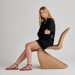 Susana Cognac Leather Sandals / Dolce Vita