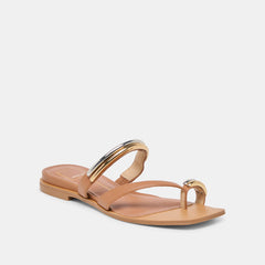 Tarina Caramel Leather Sandals / Dolce Vita