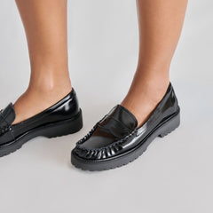 Merek Midnight Boxleather Loafers / Dolce Vita