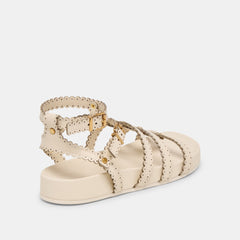 Susana Creme Leather Sandals / Dolce Vita