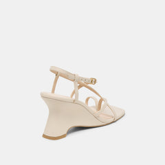 Aylee Cream Leather Wedges / Dolce Vita