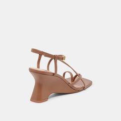 Aylee Cognac Leather Wedges / Dolce Vita