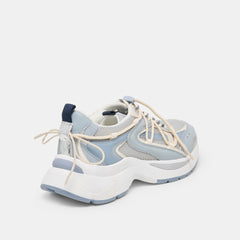 Selmar Blue Multi Leather Sneakers / Dolce Vita
