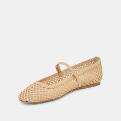 REYES WIDE BALLET FLATS LT NATURAL WOVEN RAFFIA
– Dolce Vita / Dolce Vita