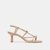 Manji Wide Light Tan Leather Heels / Dolce Vita