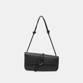 ALICE Black Leather Shoulder Bag / Dolce Vita