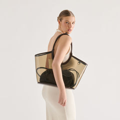 GISELLE Smoke Jelly Tote Shoulder Bag / Dolce Vita