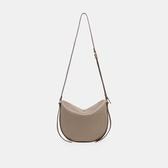 Burano Grey Leather Crossbody / Dolce Vita
