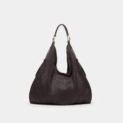 Miriel Chocolate Raffia Tote / Dolce Vita