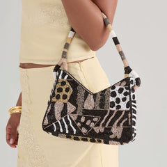 Amelia Dark Multi Beaded Shoulder Bag / Dolce Vita