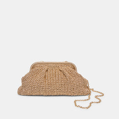 Ione Gold Crochet Clutch / Dolce Vita