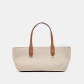 CLARINA Natural Canvas Shoulder Bag / Dolce Vita