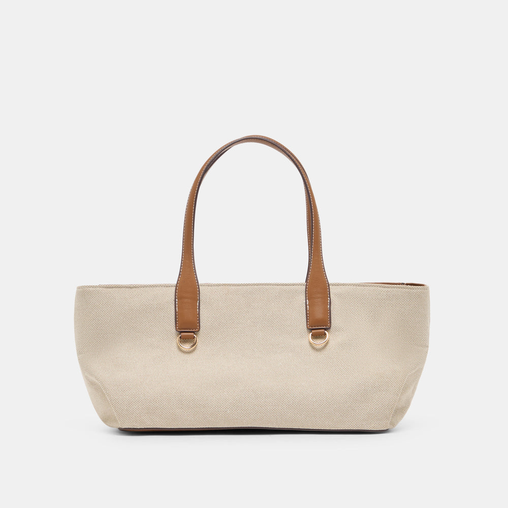 CLARINA Natural Canvas Shoulder Bag / Dolce Vita
