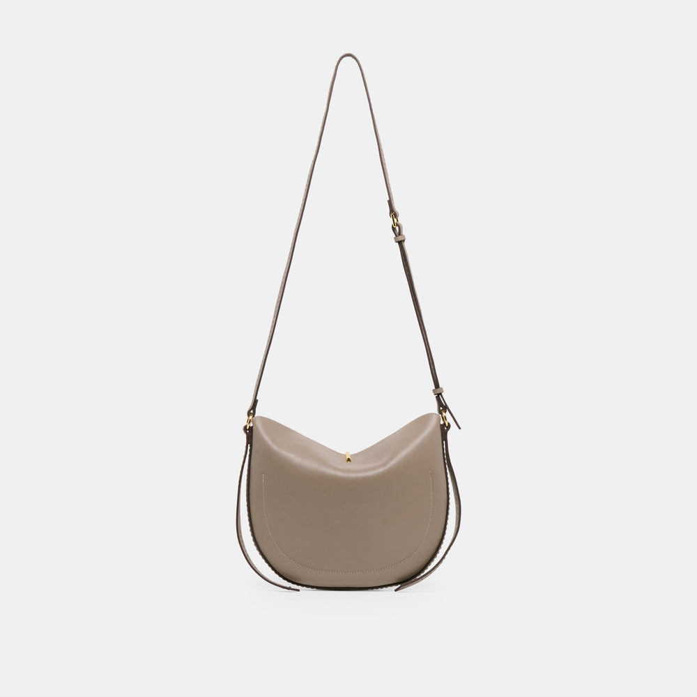 Burano Grey Leather Crossbody / Dolce Vita