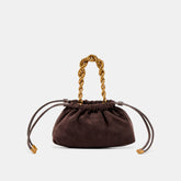 Cleo Espresso Suede Crossbody / Dolce Vita