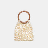 Allegra Natural Sequin Handbag / Dolce Vita