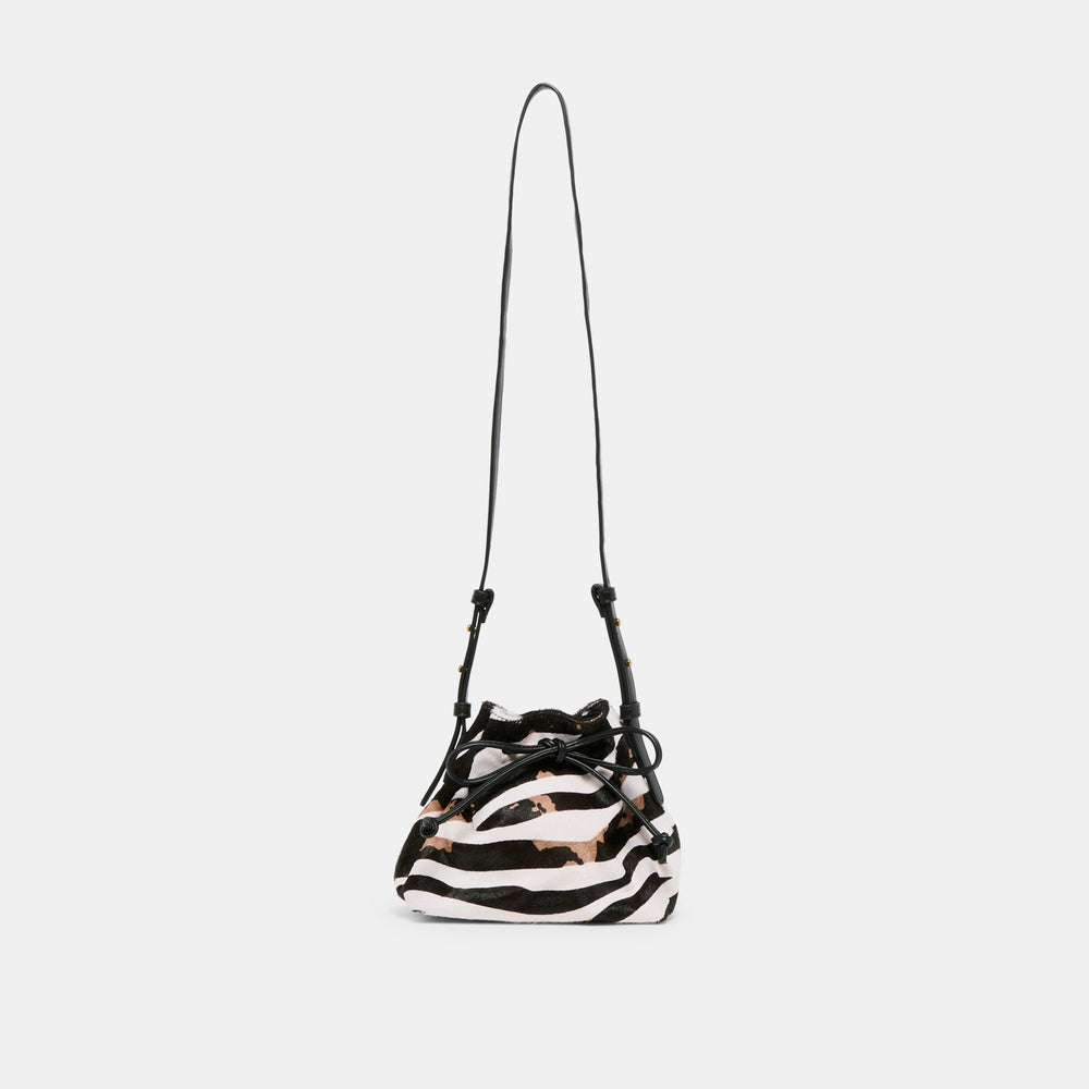 Randi Zebra Calf Hair Crossbody / Dolce Vita