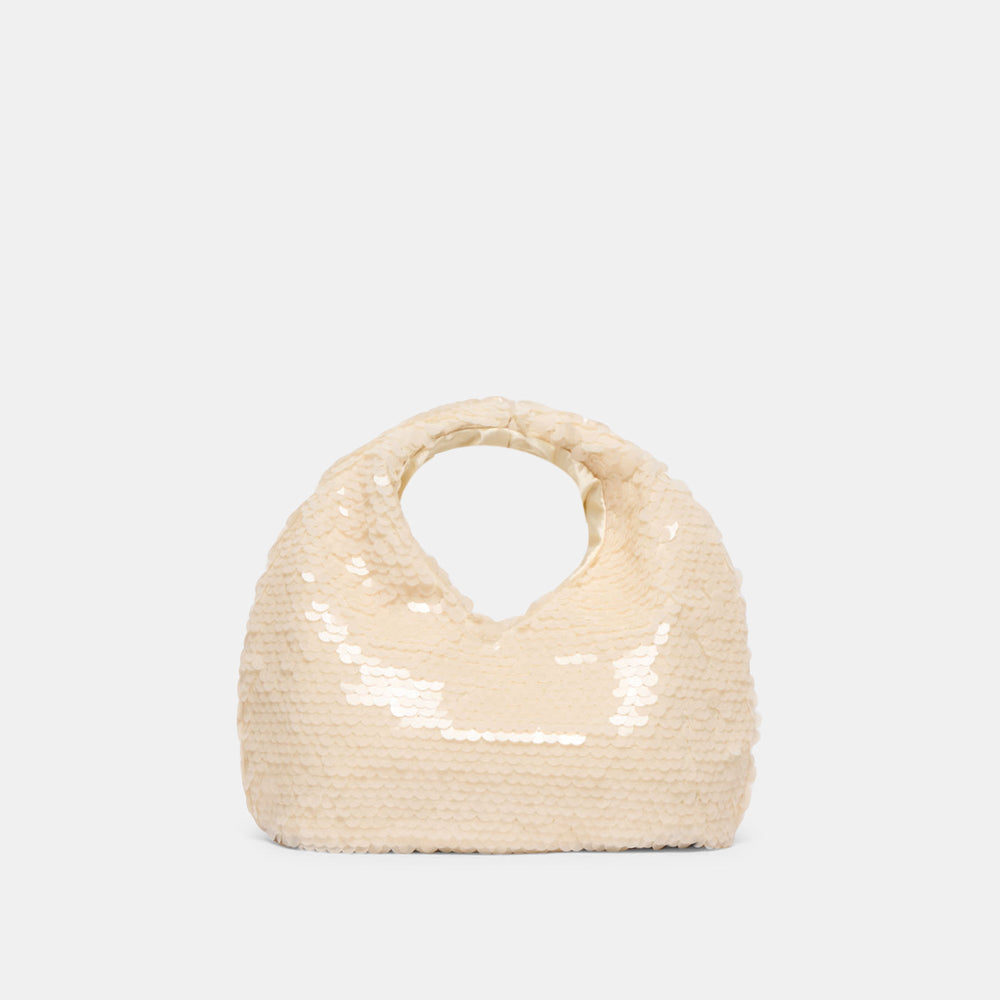 Dahlia Sequin Ivory Sequin Handbag / Dolce Vita