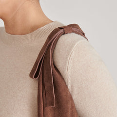 Marie Chocolate Suede Tote / Dolce Vita