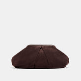 Sahara Espresso Suede Clutch / Dolce Vita