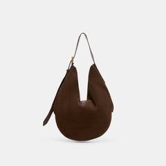 Oakley Chocolate Suede Tote / Dolce Vita