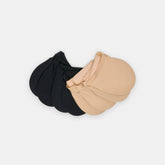 4-Pack Cushioned Tan Black Mule Toe Covers / Dolce Vita