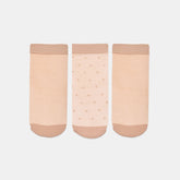 3-Pack Ditsy Dot Blush Sheer Anklet Socks / Dolce Vita