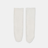 Floral Lace White Slouch Socks / Dolce Vita