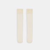 Ruffle Ivory Sheer Knee High Socks / Dolce Vita