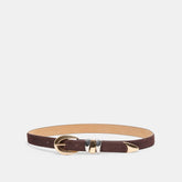 Mixed Metal Mahogany Buckle Belt / Dolce Vita