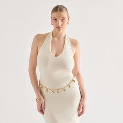 Shell Gold Chain Link Belt / Dolce Vita