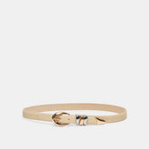 Mixed Metal Sand Suede Buckle Belt / Dolce Vita