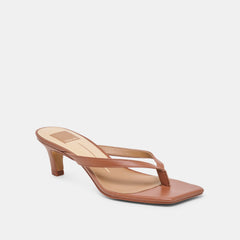 Ramia Cognac Leather Heels / Dolce Vita