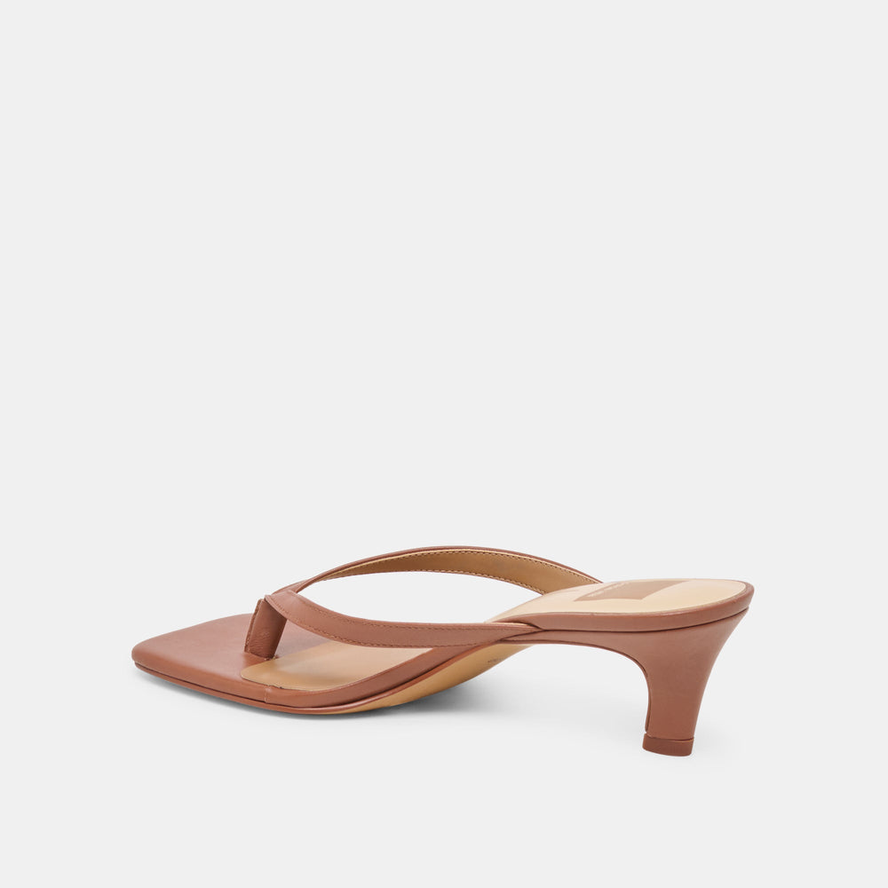 Ramia Cognac Leather Heels / Dolce Vita