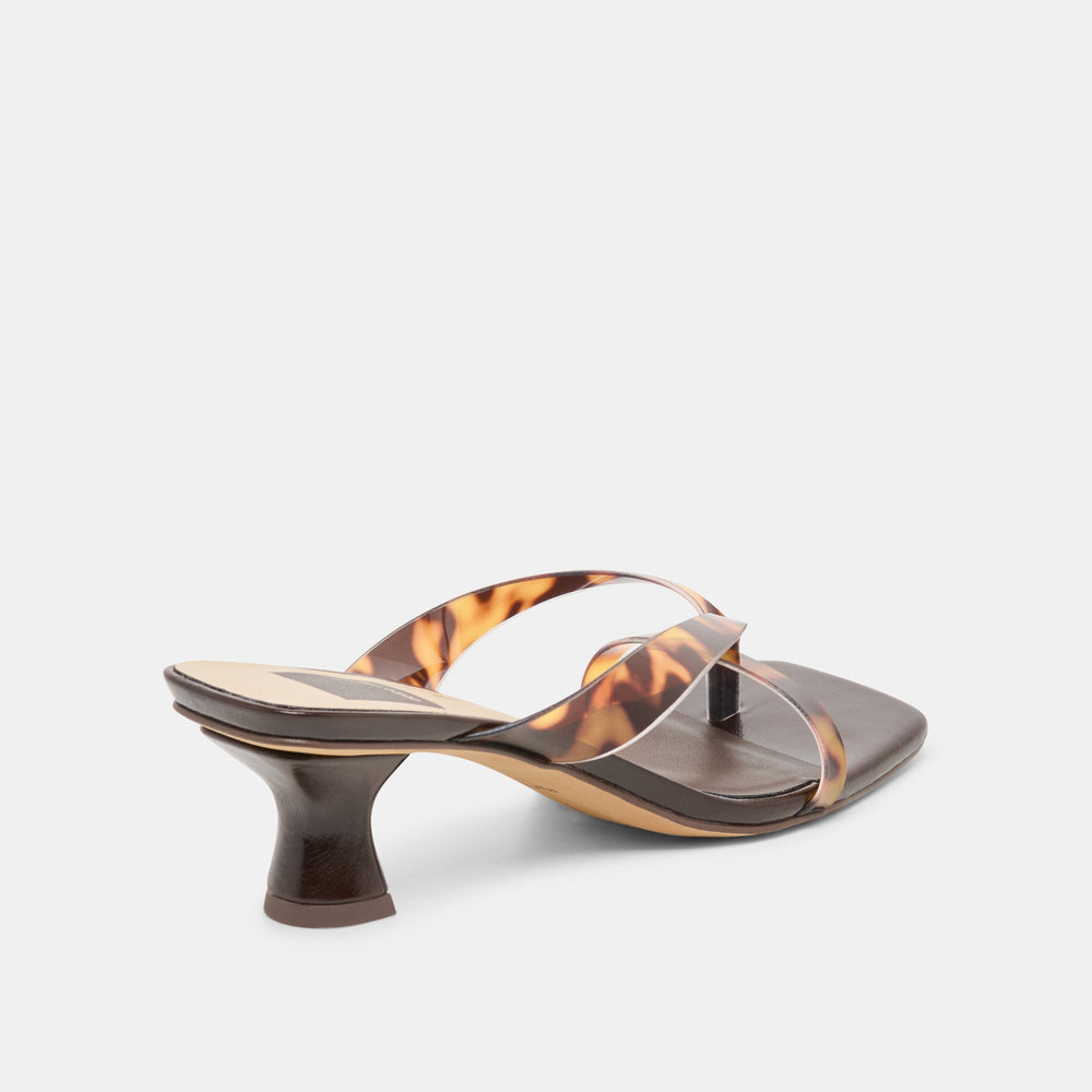 Brevel Vinyl Tortoise Jelly Heels / Dolce Vita