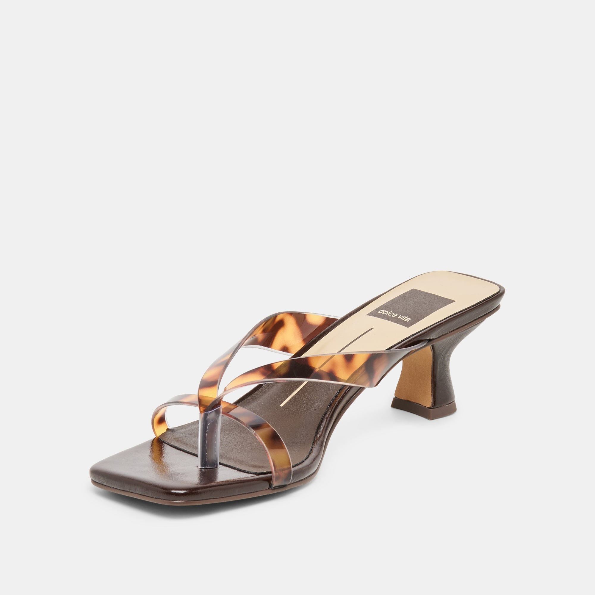 Brevel Vinyl Tortoise Jelly Heels / Dolce Vita