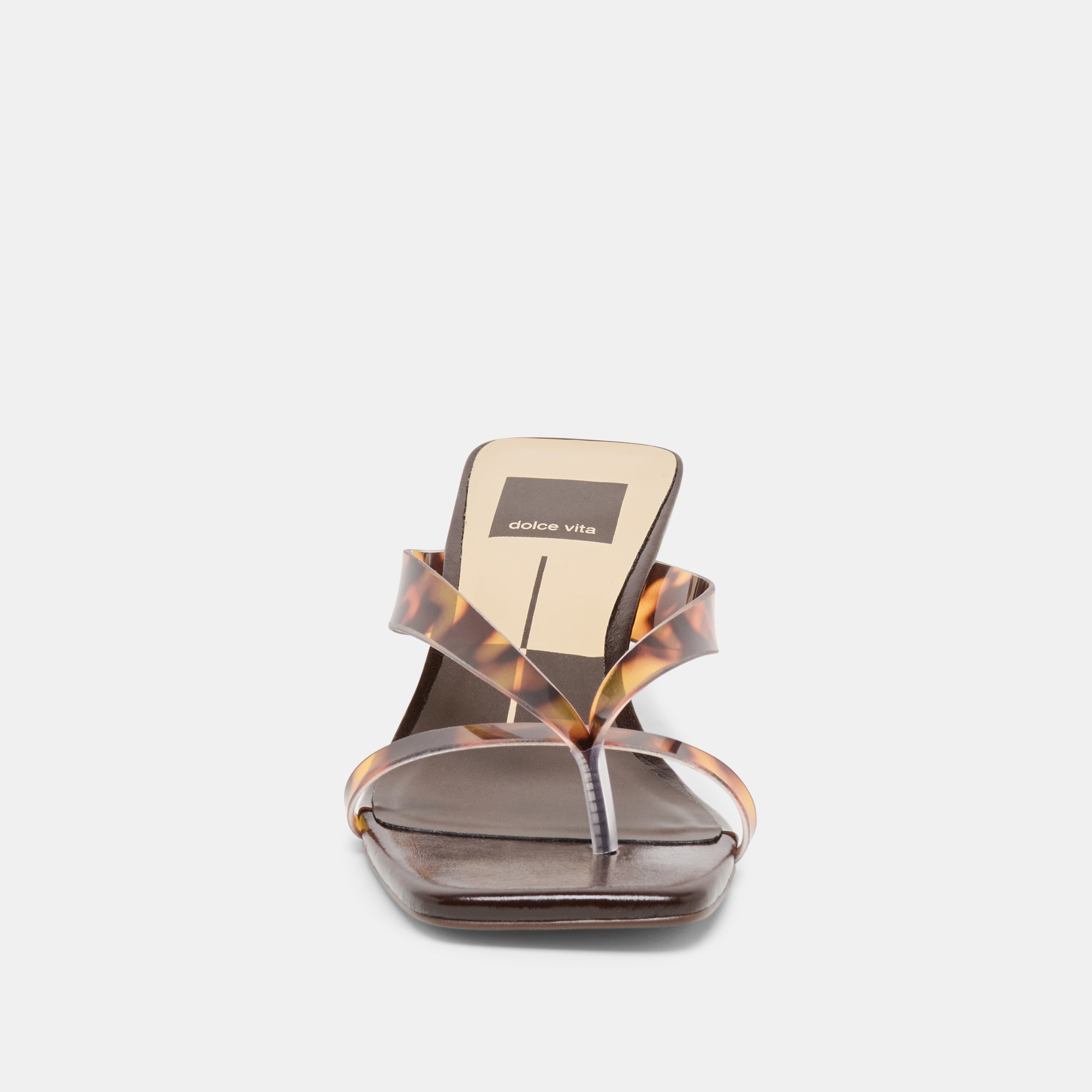 Brevel Vinyl Tortoise Jelly Heels / Dolce Vita