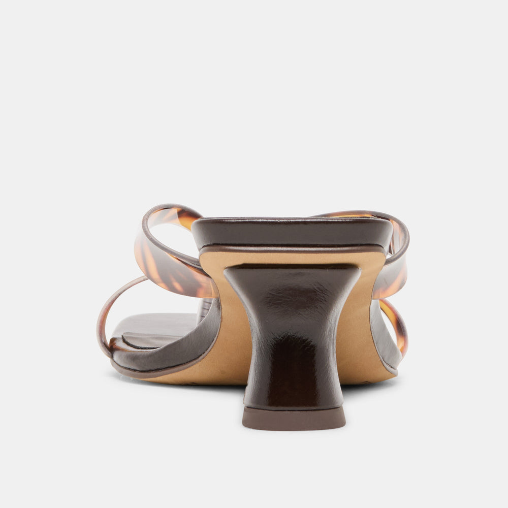 Brevel Vinyl Tortoise Jelly Heels / Dolce Vita