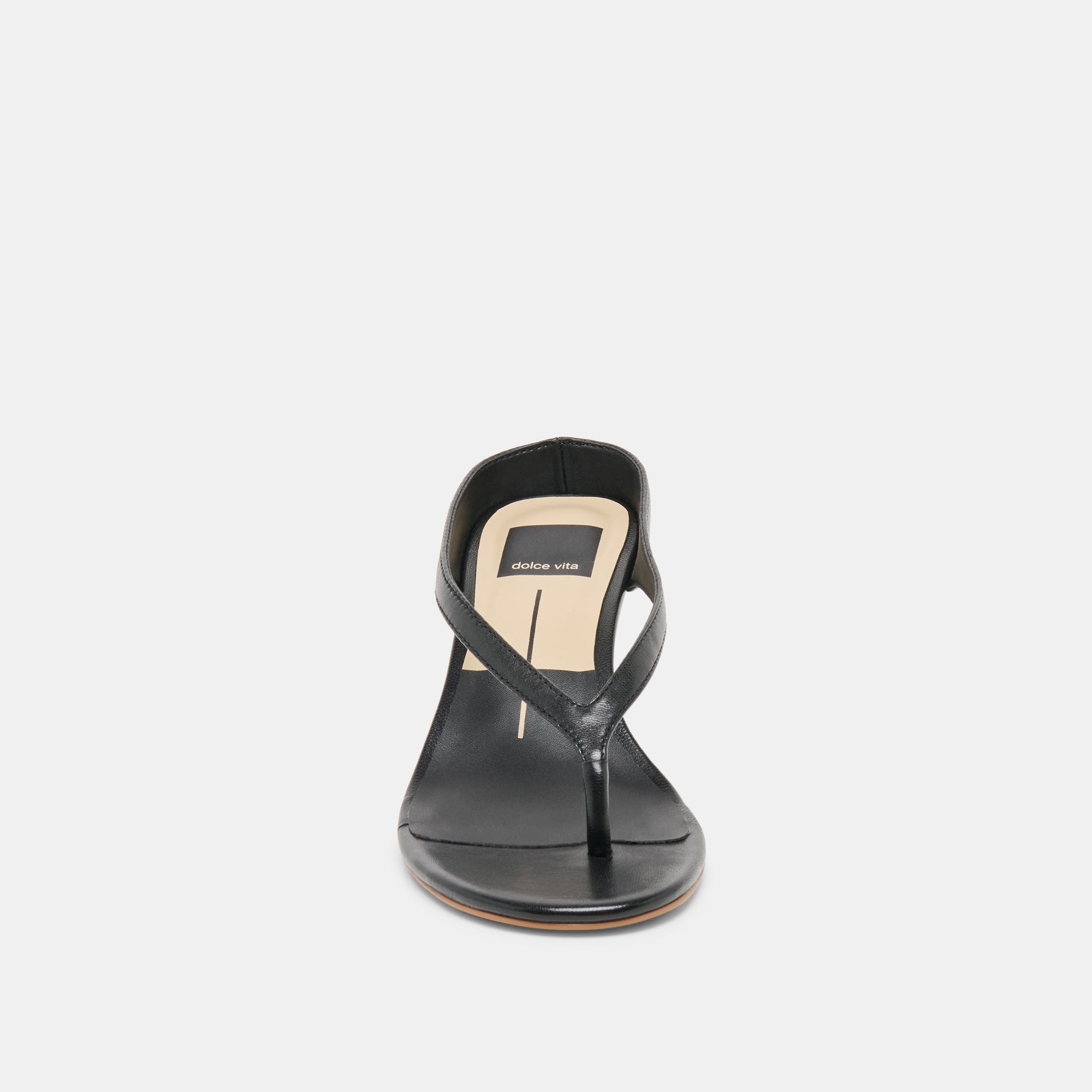 Doreen Black Leather Heels / Dolce Vita