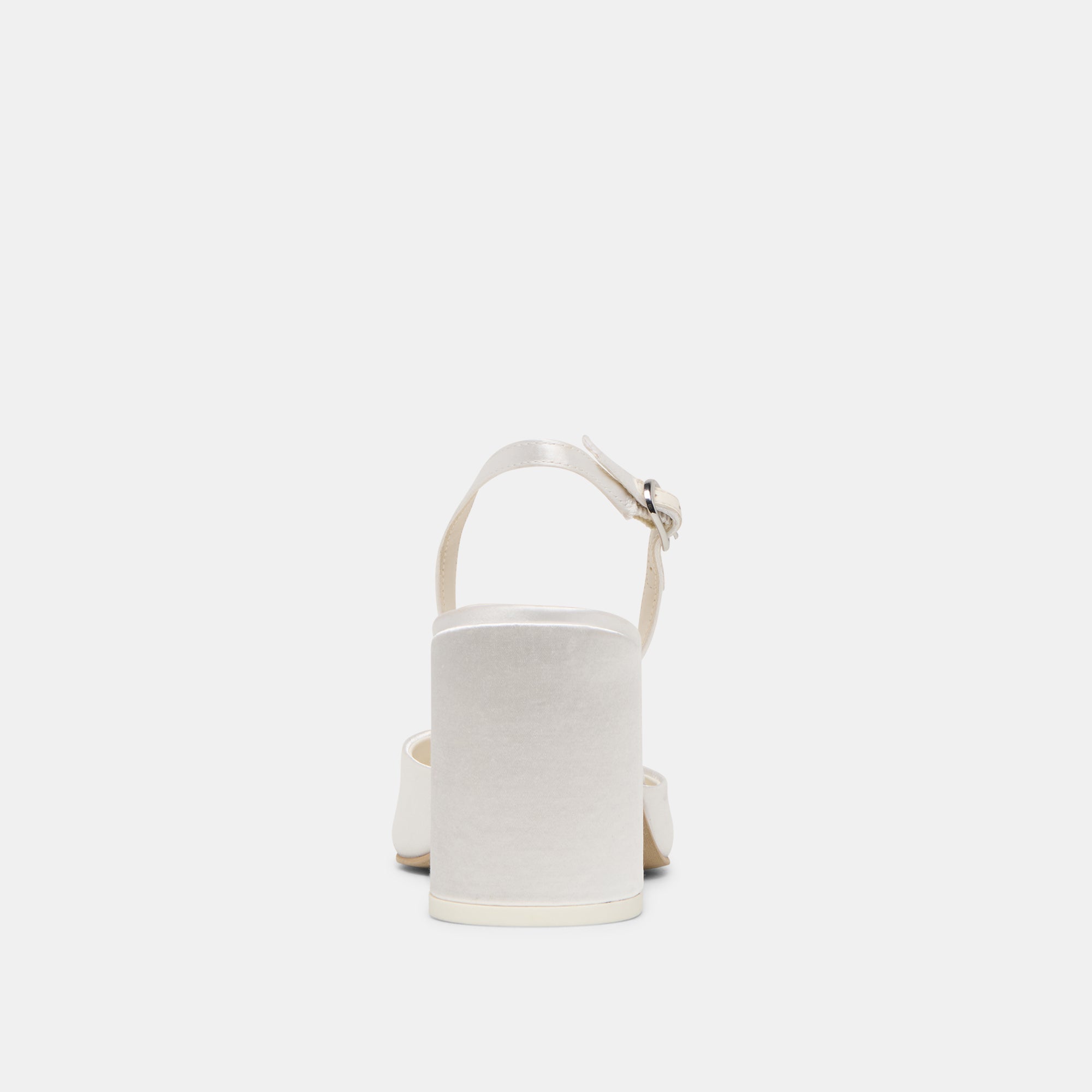 Carel True White Satin High Heels / Dolce Vita