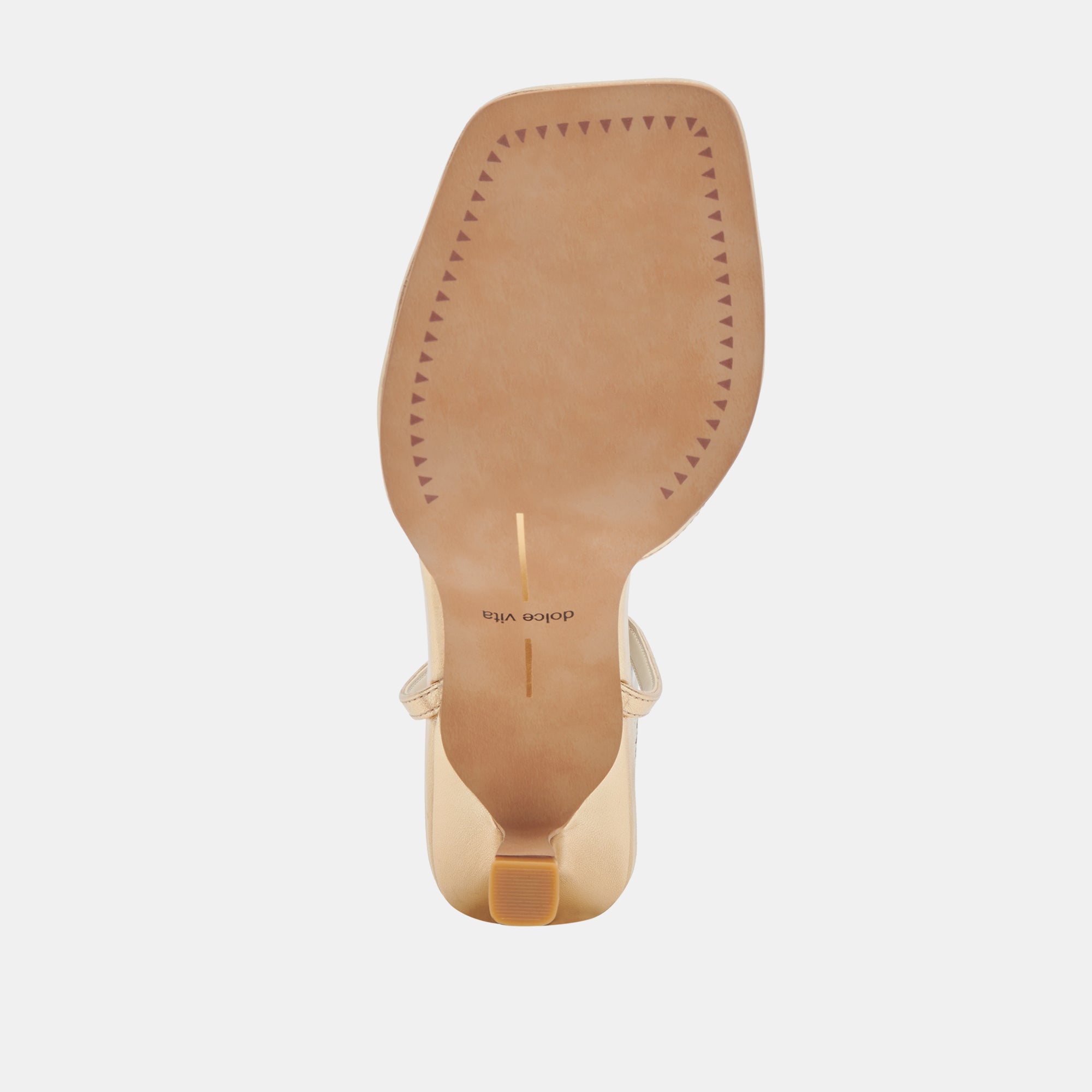 Manji Light Gold Metallic Leather Heels / Dolce Vita